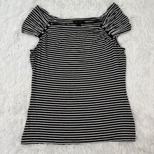 White House Black Market Mariners‎ Stripped Cap Sleeve Top Size XL